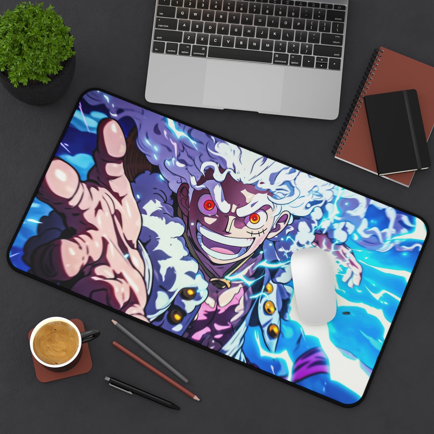 Luffy Gear 5 Lightning Anime Mouse Pad