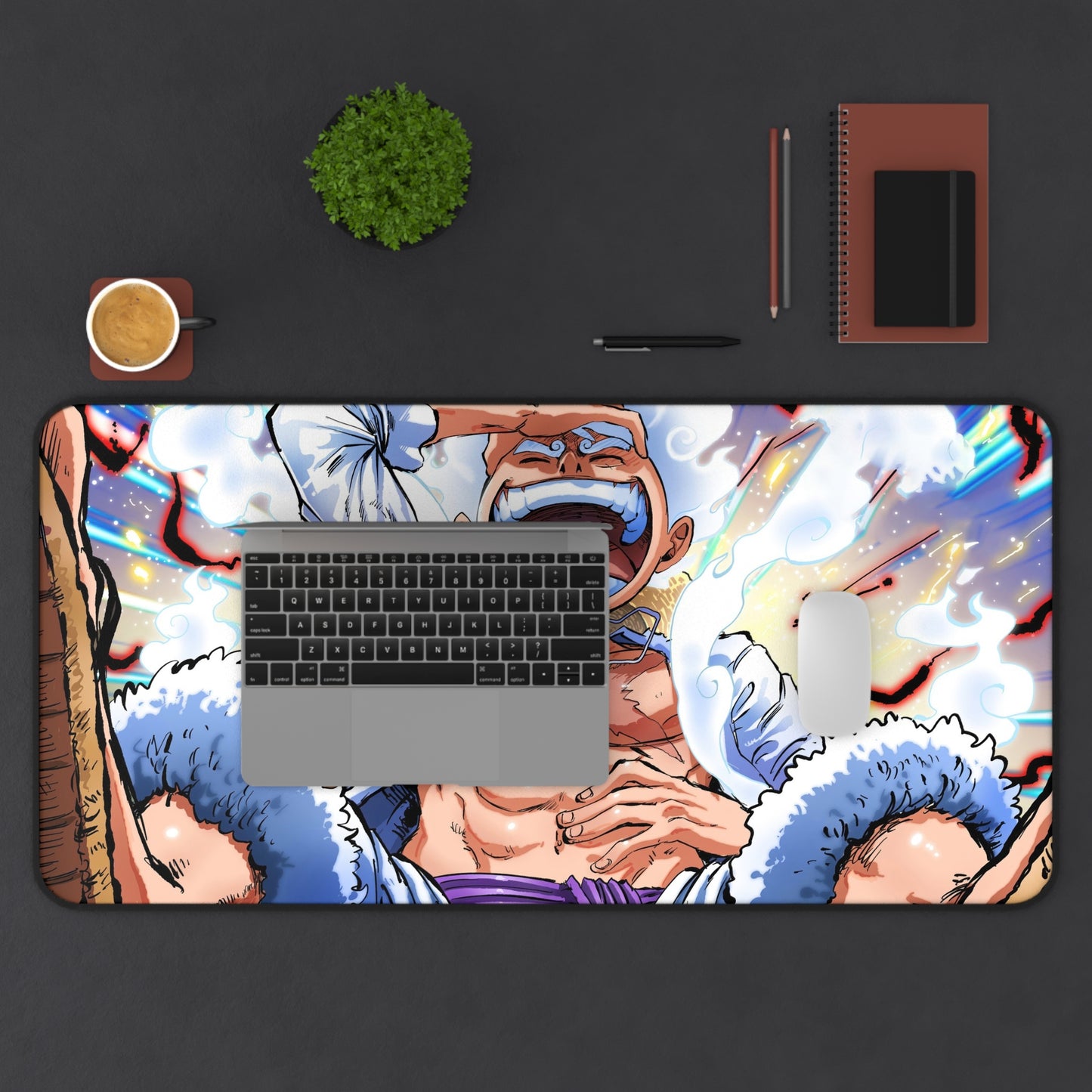 Luffy Gear 5 Laughing Anime Mouse Pad