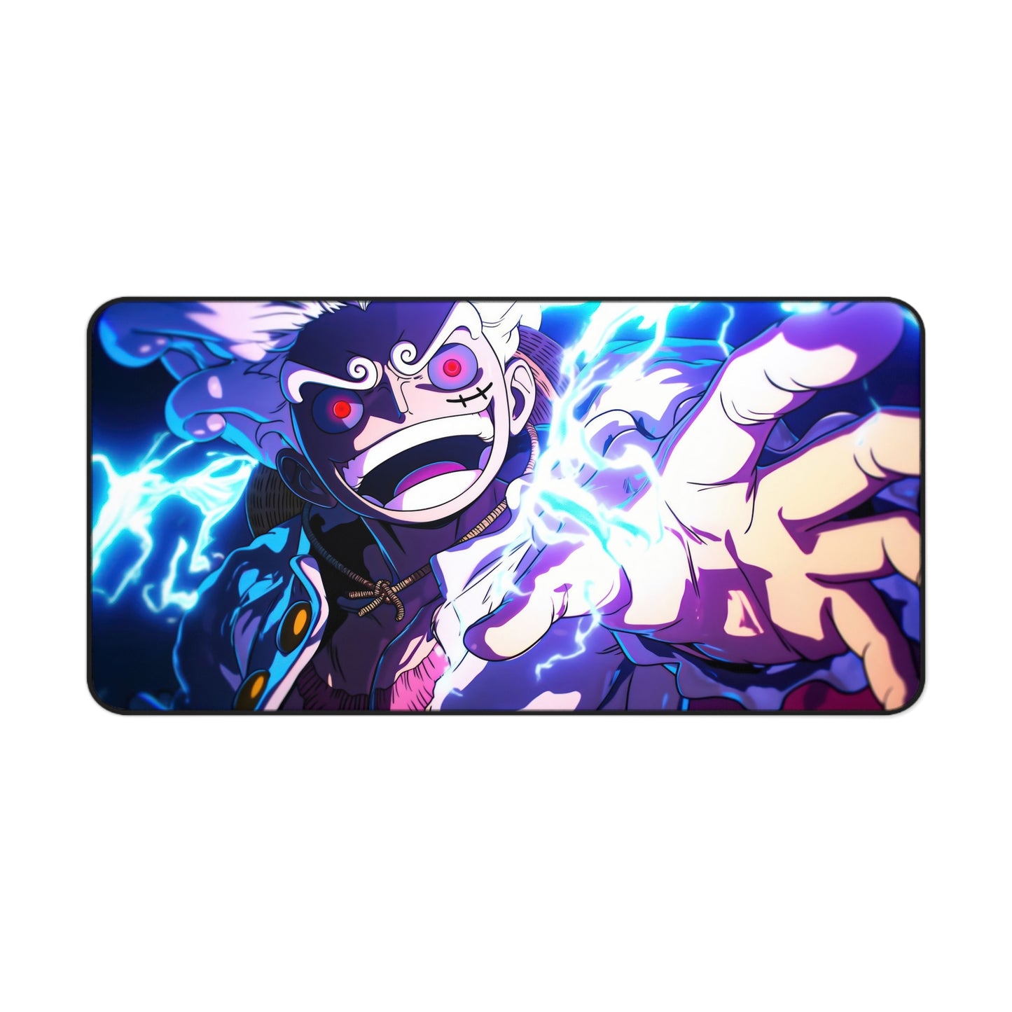 Lightning Luffy Gear 5 Anime Mouse Pad