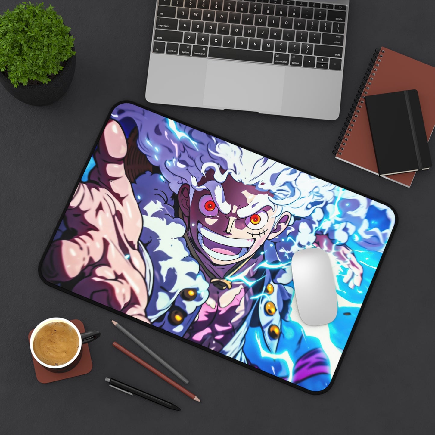 Luffy Gear 5 Lightning Anime Mouse Pad