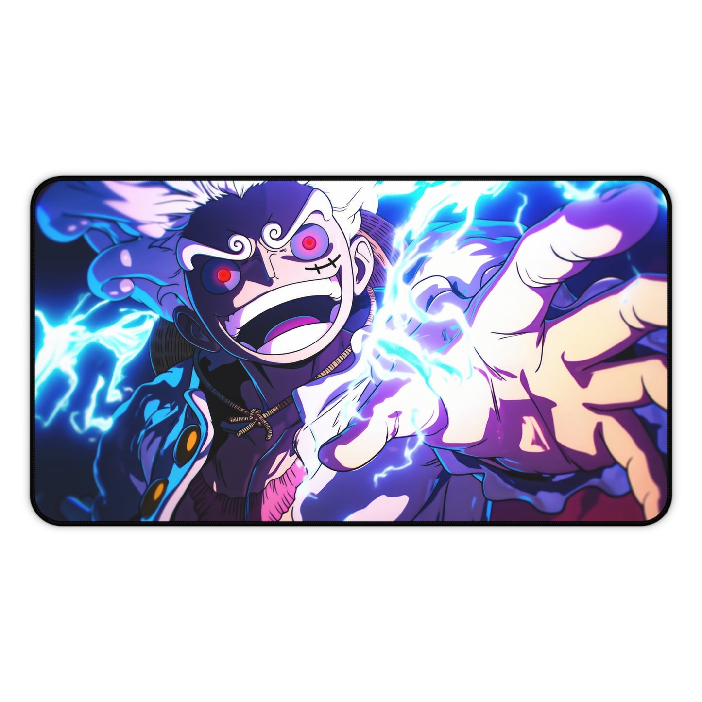 Lightning Luffy Gear 5 Anime Mouse Pad