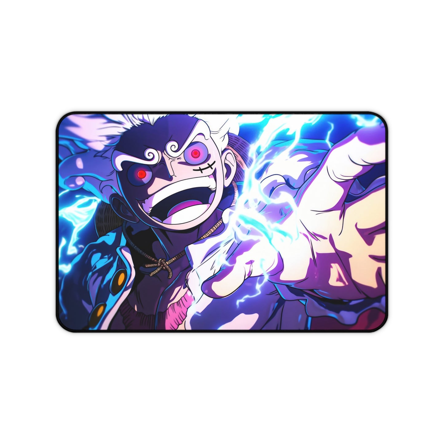 Lightning Luffy Gear 5 Anime Mouse Pad