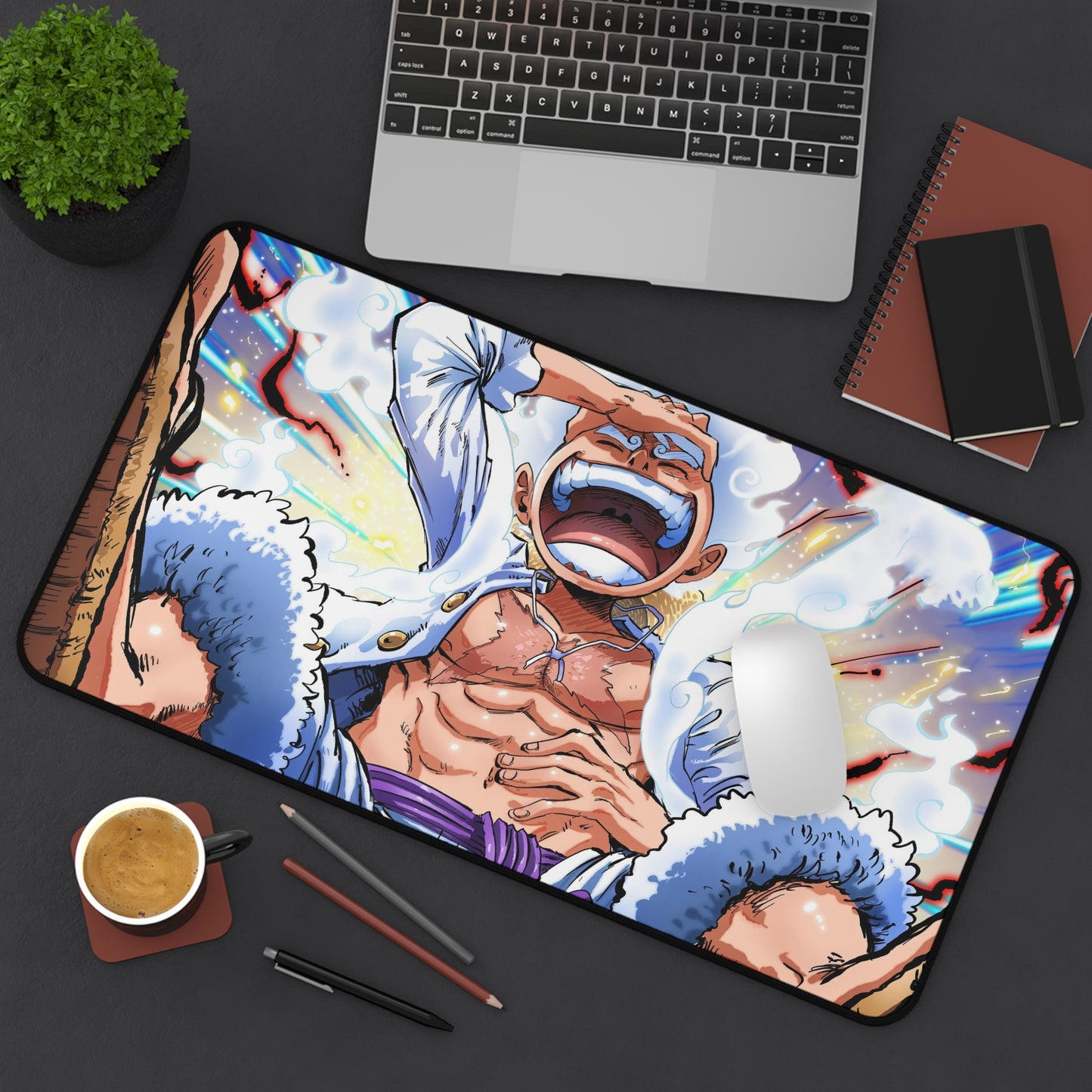 Luffy Gear 5 Laughing Anime Mouse Pad