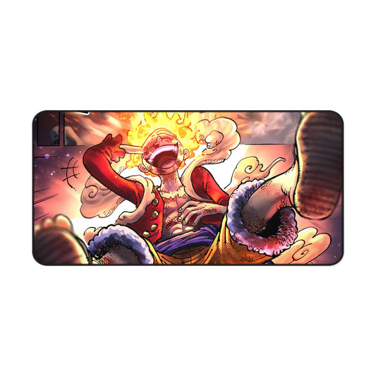 Fire Luffy Sun God Nika Gear 5 Anime Mouse Pad