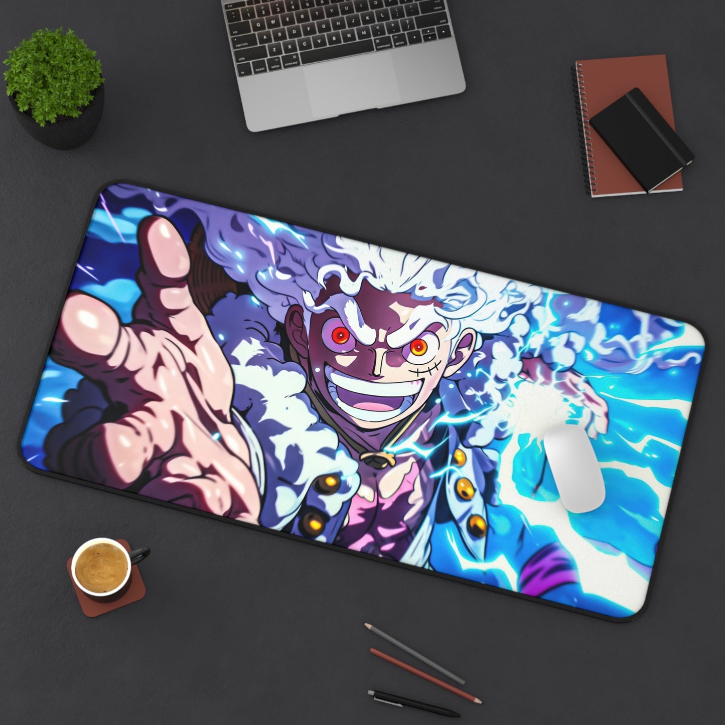 Luffy Gear 5 Lightning Anime Mouse Pad