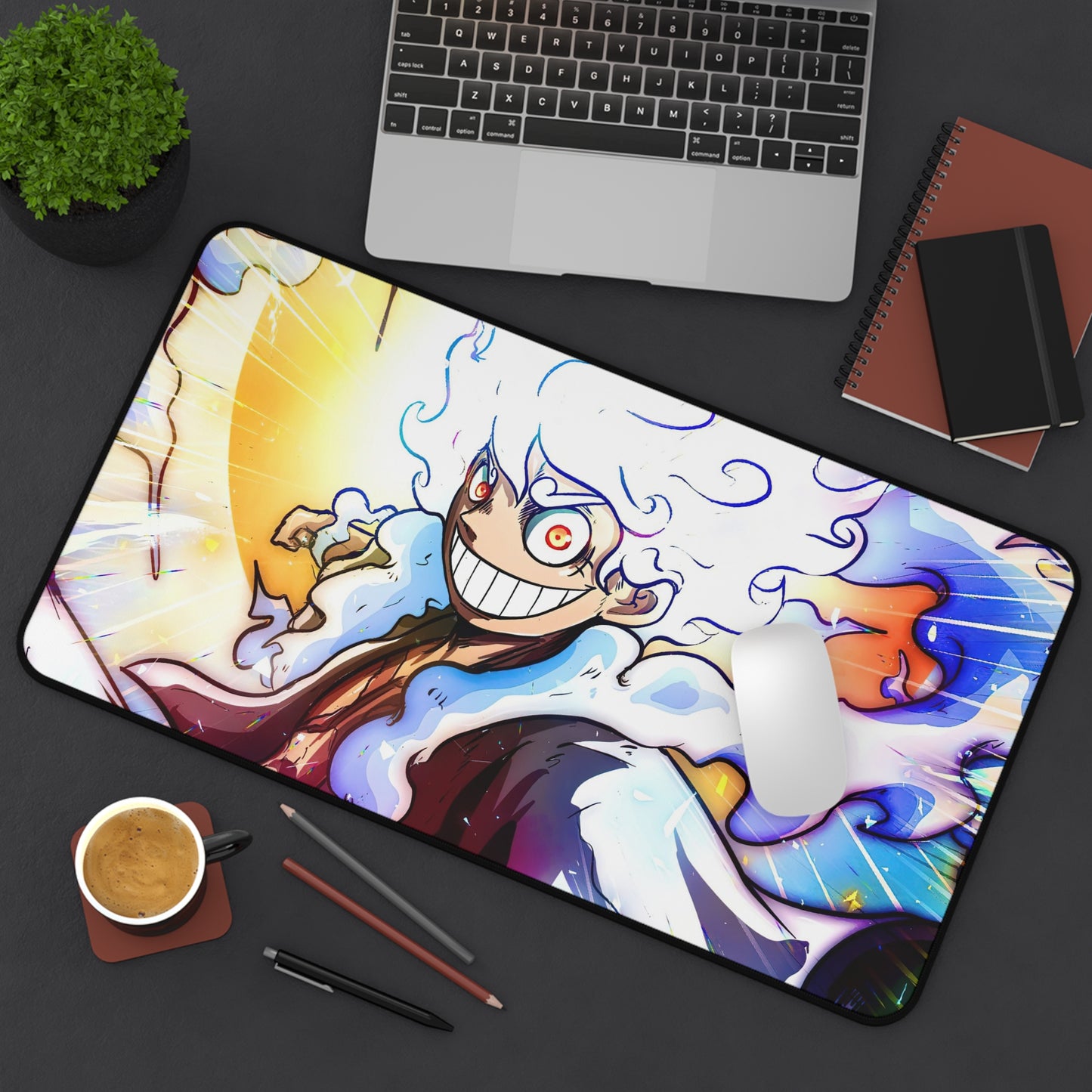 Luffy Gear 5 Sun God Nika Anime Mouse Pad