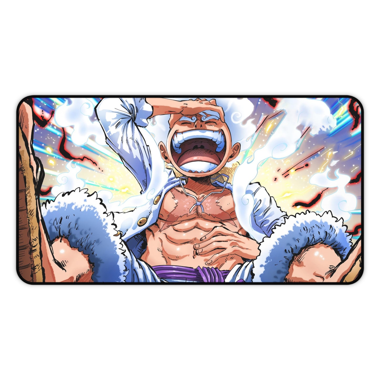 Luffy Gear 5 Laughing Anime Mouse Pad