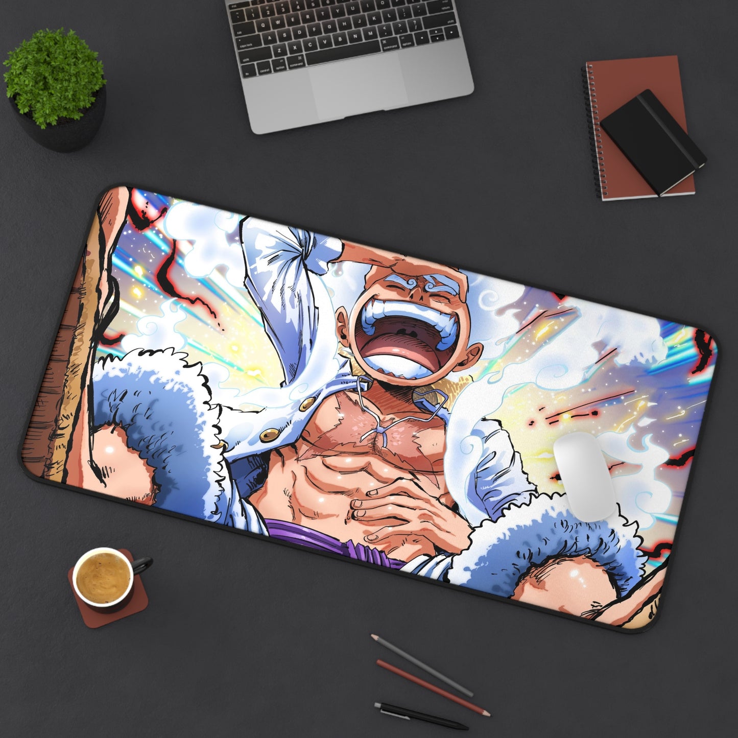 Luffy Gear 5 Laughing Anime Mouse Pad