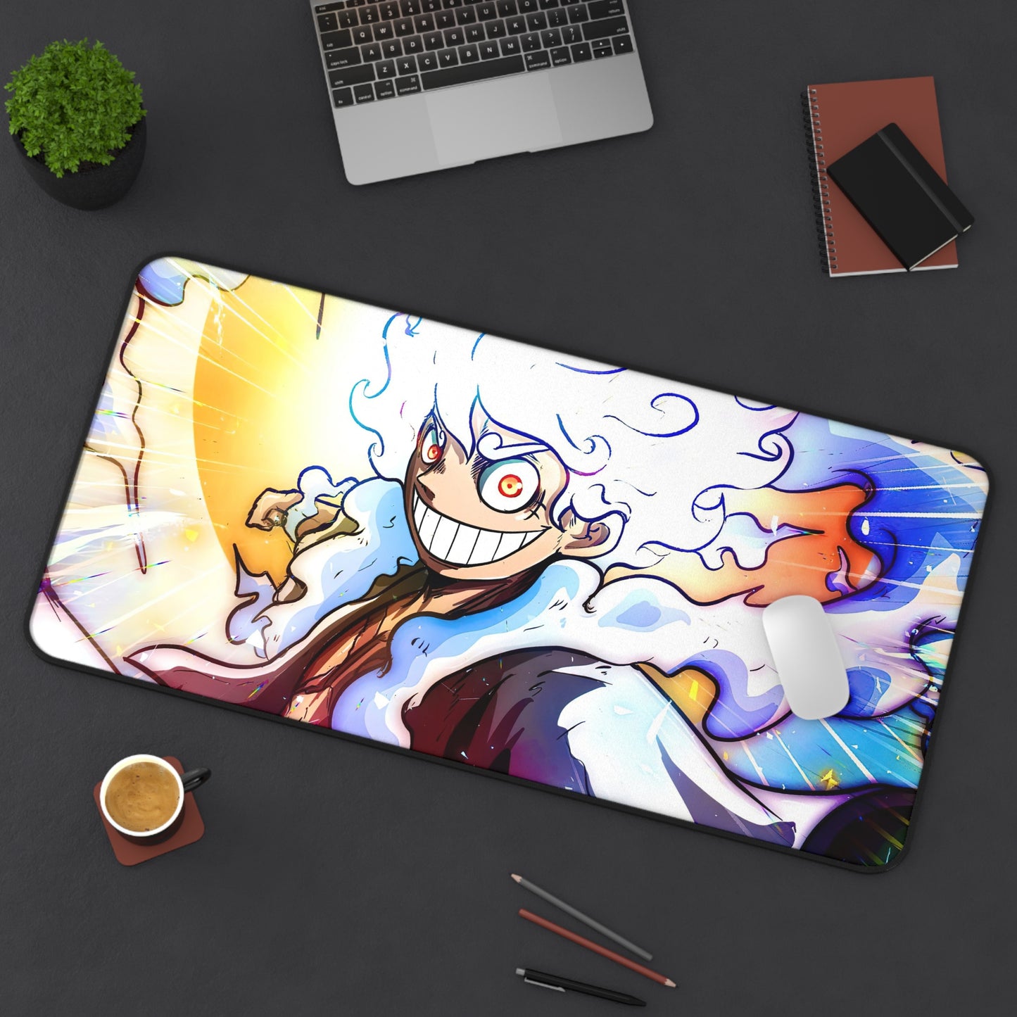 Luffy Gear 5 Sun God Nika Anime Mouse Pad