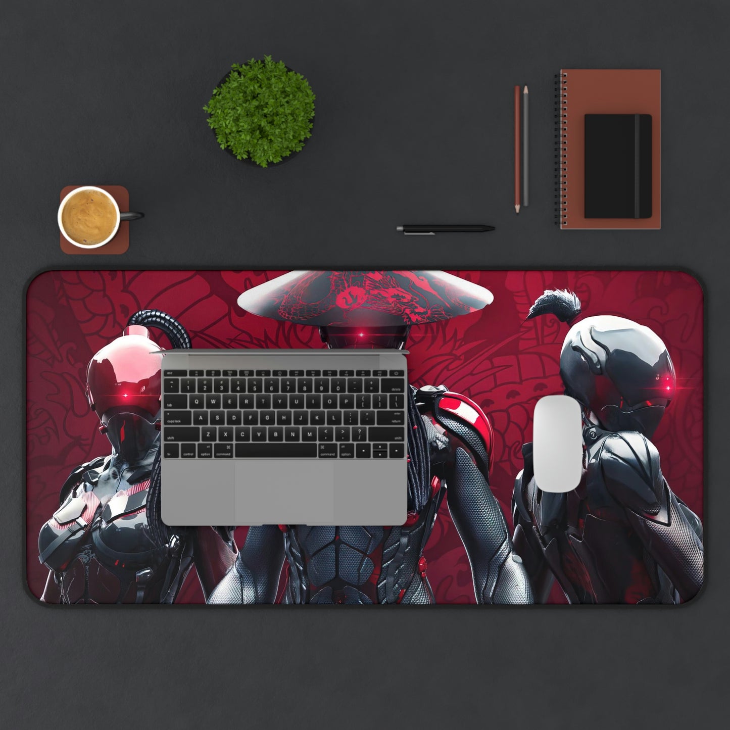 Cyberpunk Warrior Gaming Mouse Pad