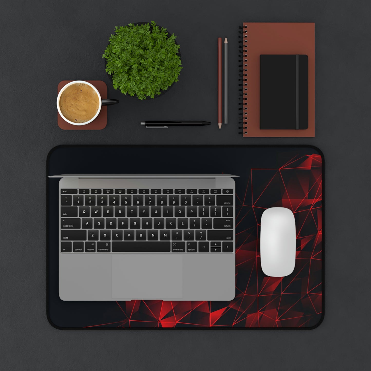 Black and Red Gaming Mouse Pad