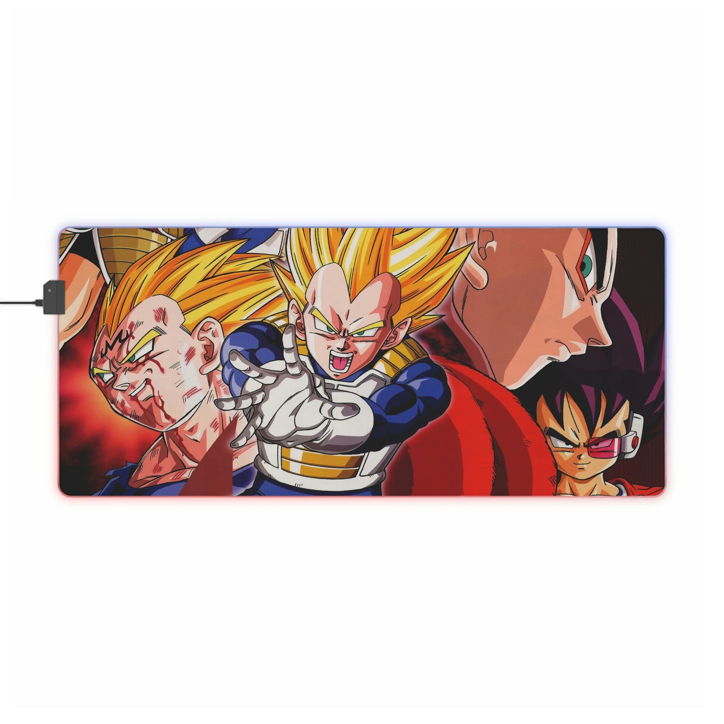 Vegeta Saiyan RGB Mouse Pad