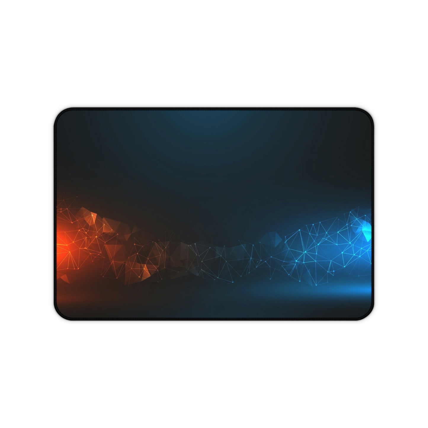 Blue and Orange Gaming Mouse Pad