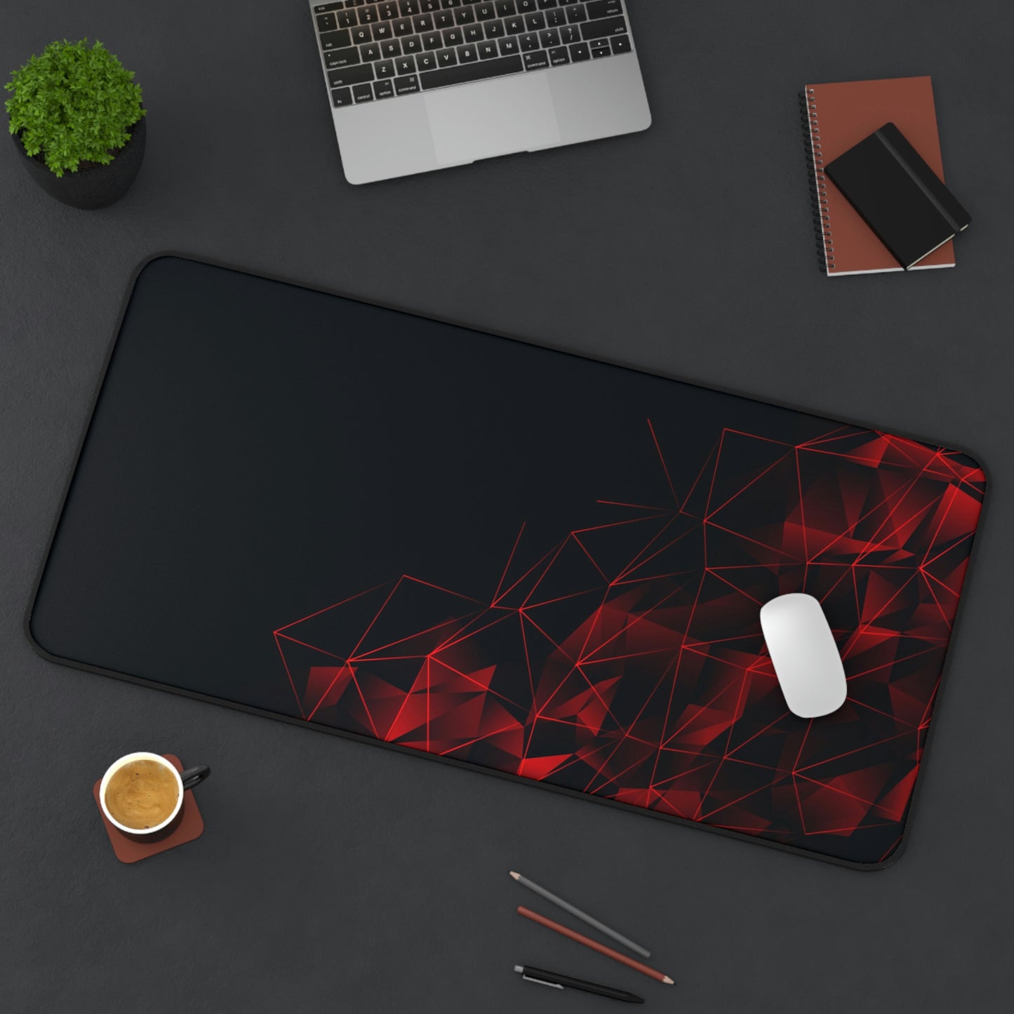 Black and Red Gaming Mouse Pad