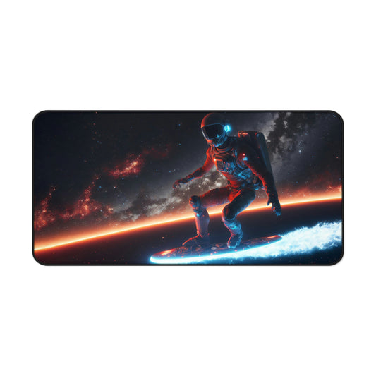 Astronaut Surfing Gaming Mouse Pad