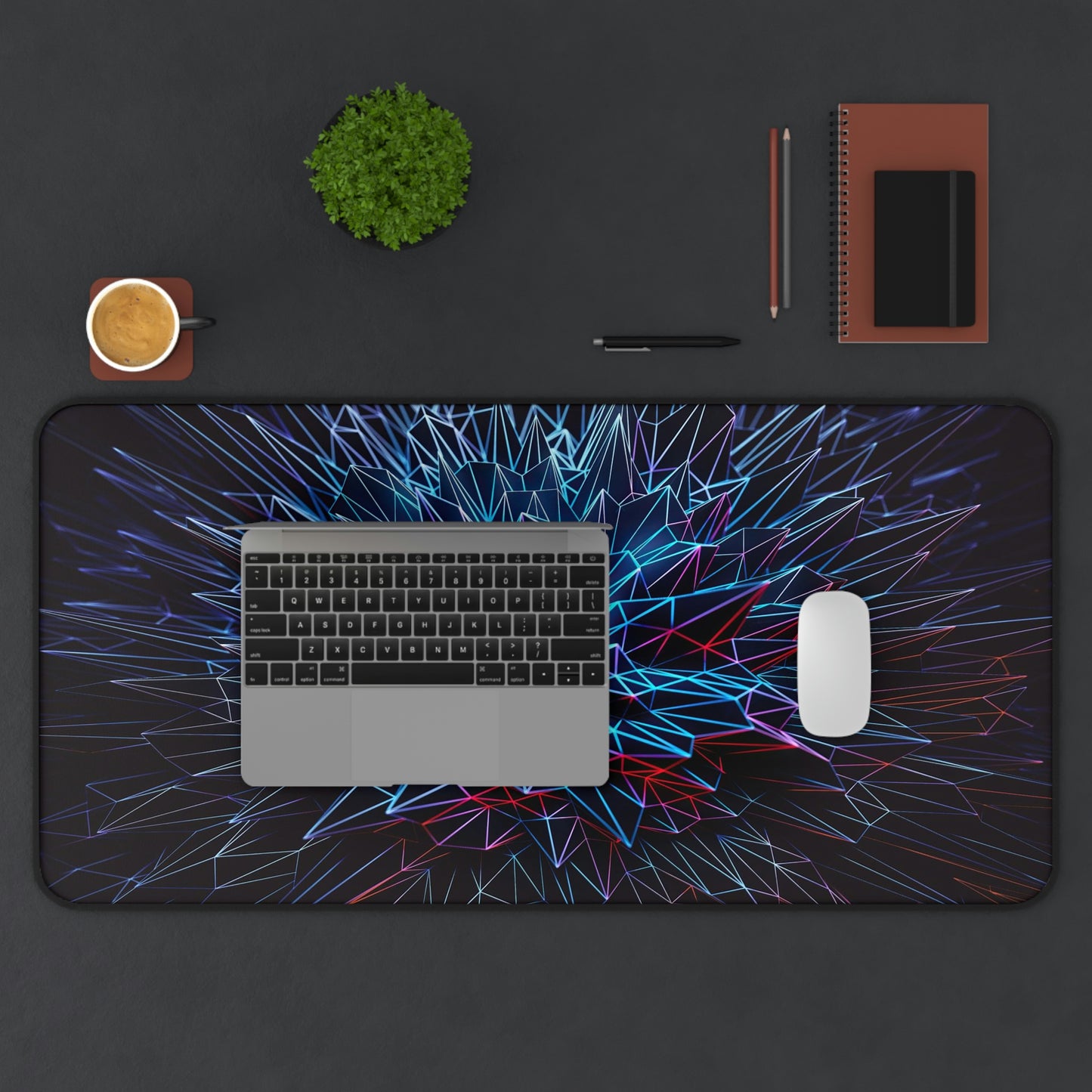 Abstract Polygon Gaming Mouse Pad