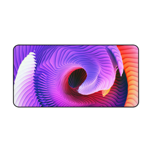 Colorful Abstract Wave Gaming Mouse Pad