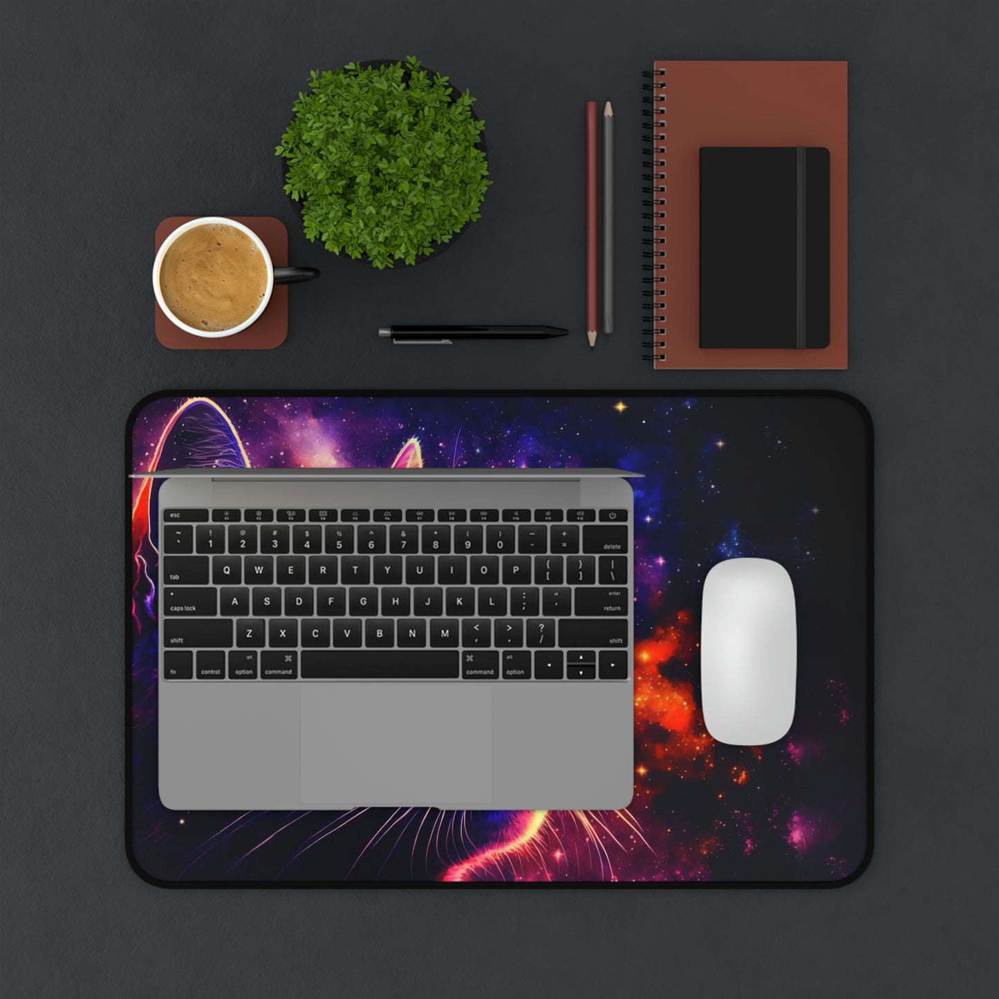 Colorful Cat Gaming Mouse Pad