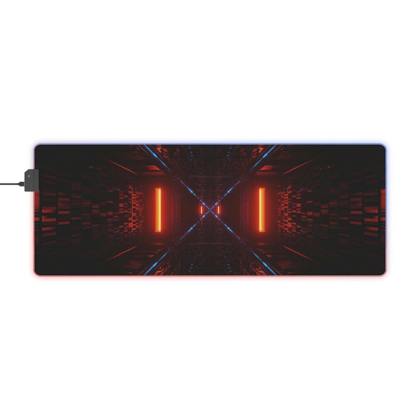 Neon Futuristic RGB Mouse Pad