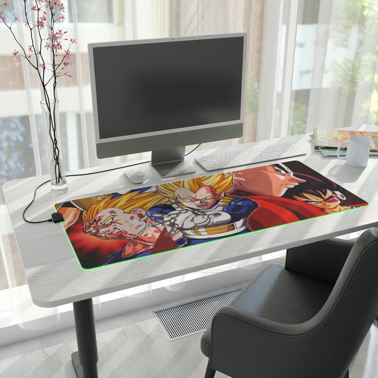 Vegeta Saiyan RGB Mouse Pad